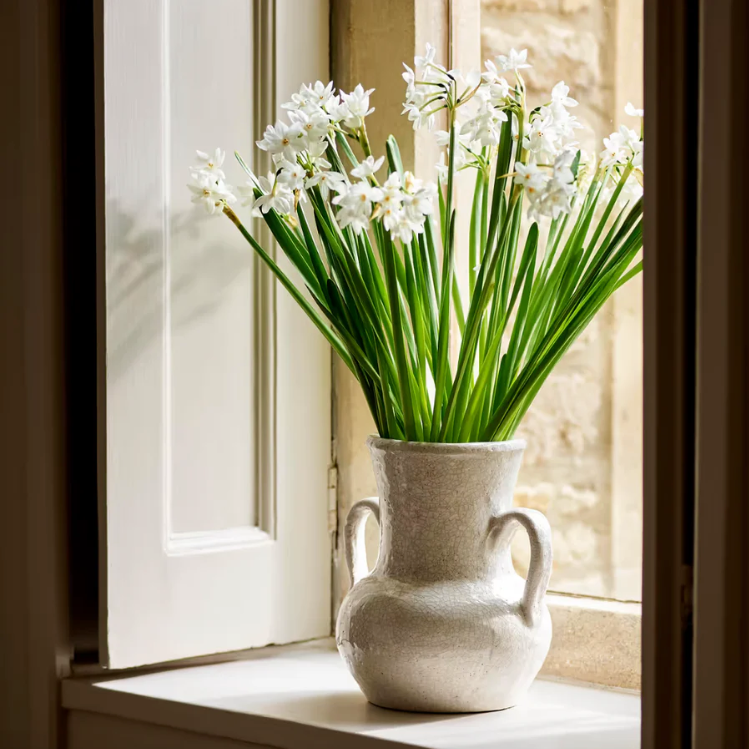 Crackle Glaze Urn - Design Vintage