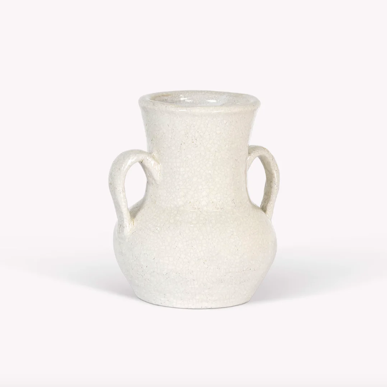 Crackle Glaze Urn - Design Vintage