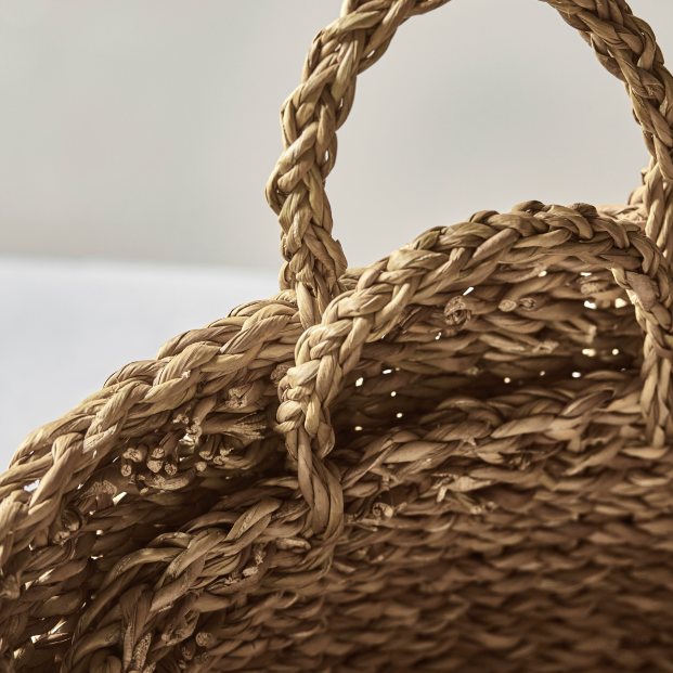 Set of Seagrass Oval Baskets