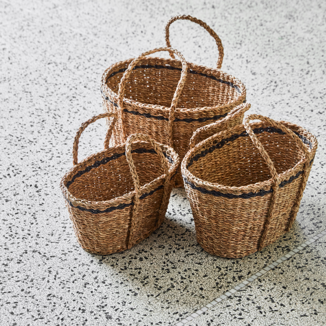 Larni Seagrass Baskets - Design Vintage