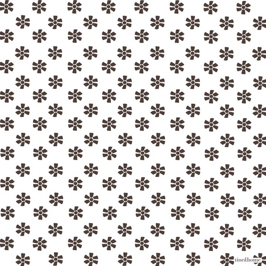 Mocha Flores Napkins - Design Vintage