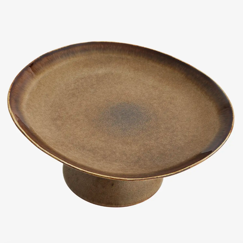 Lotti Stoneware Cake Plate - Design Vintage