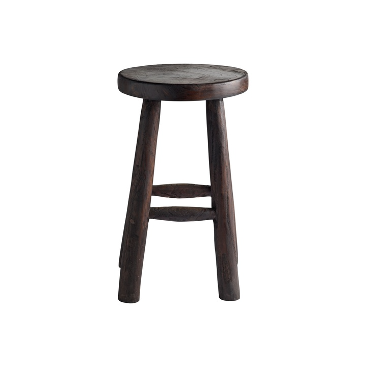 Dark Crafted Teak Stool