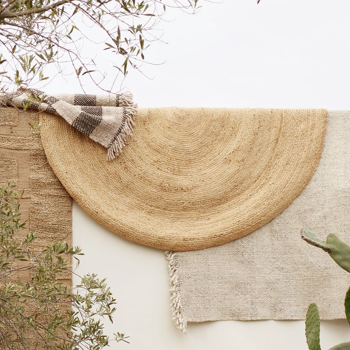 Natural Hemp & Jute Round Rugs - Design Vintage