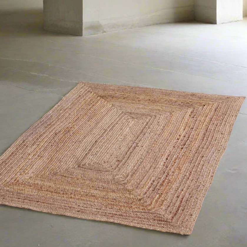 Handwoven Jute Rug - Design Vintage