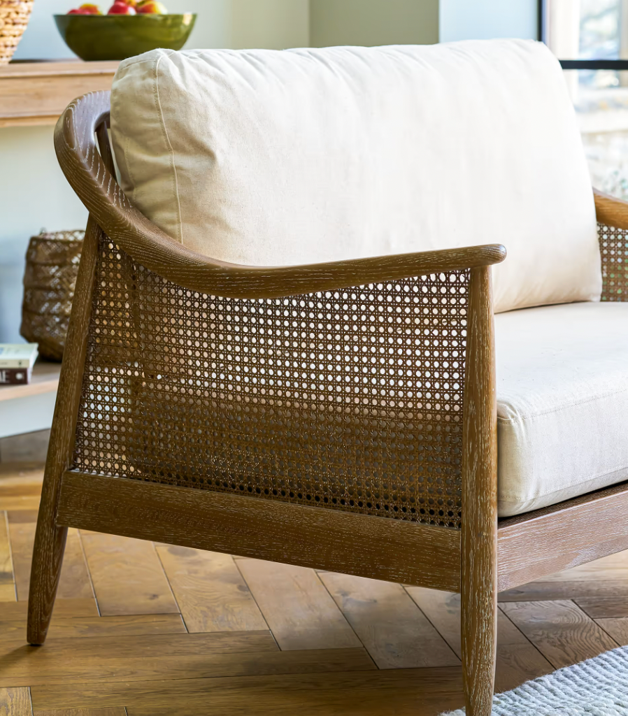 Natural Rattan Two Seat Sofa