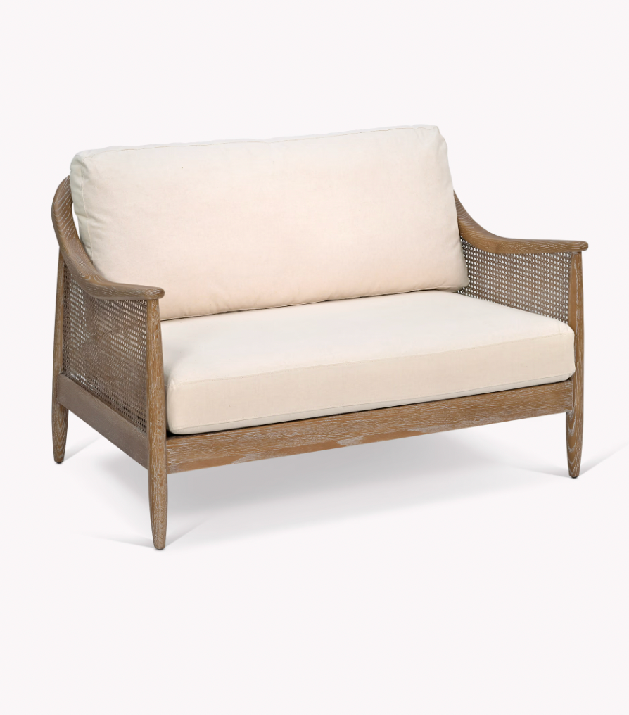 Natural Rattan Two Seat Sofa