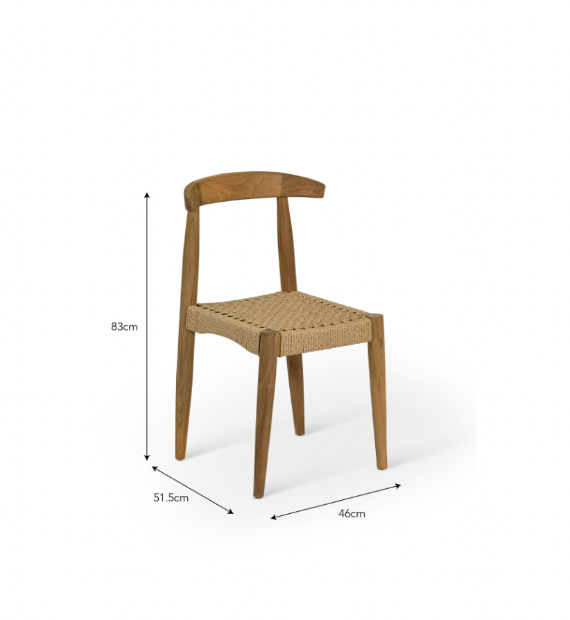 Set of Reclaimed Teak In/Outdoor Chairs - Design Vintage
