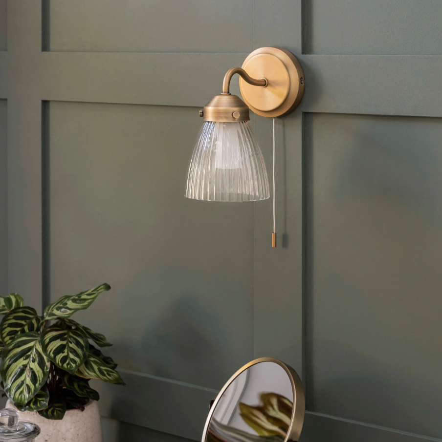 Brass Bathroom Wall Light