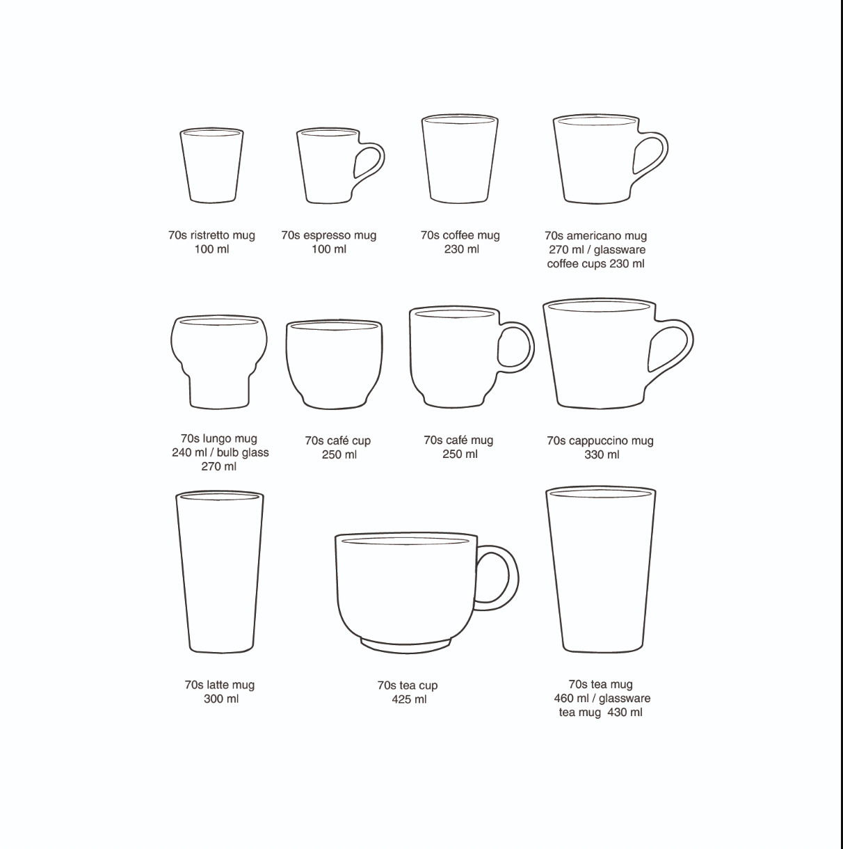 Set of Lungo Coffee Cups