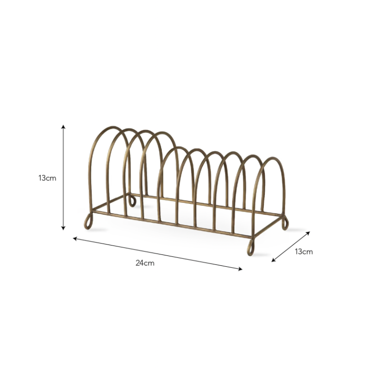 Antique Brass Storage Rack