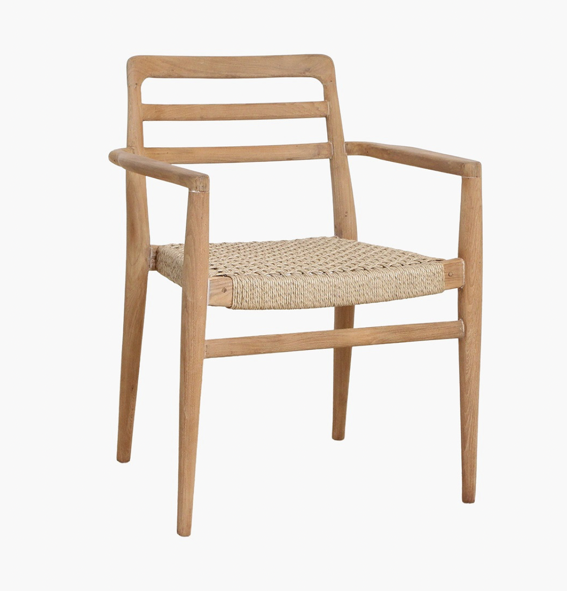 Solid Teak Outdoor Arm Chair - Design Vintage