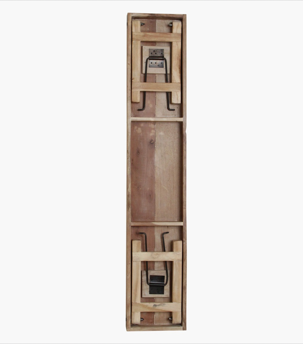 Limewash Folding Dining Bench - Design Vintage