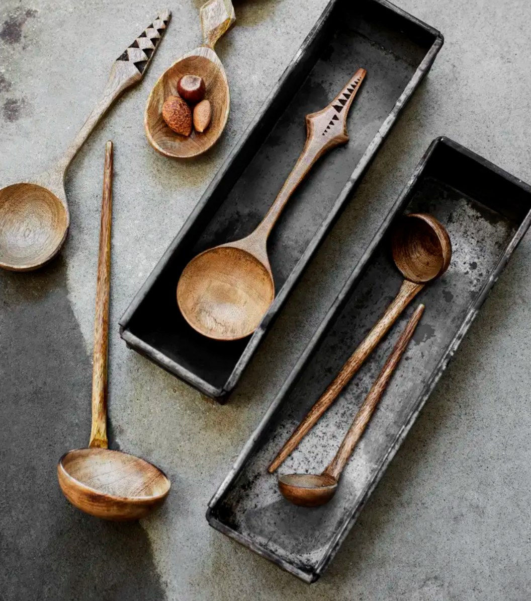Hand Carved Wood Ladle