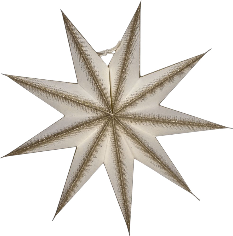 Champagne 9 Point Paper Star