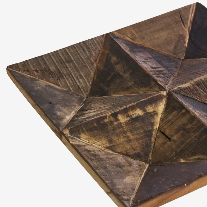 Facet Reclaimed Wood Tray