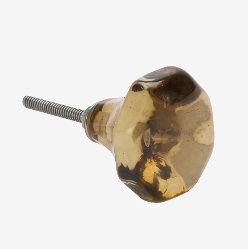 Amber Glass Knob