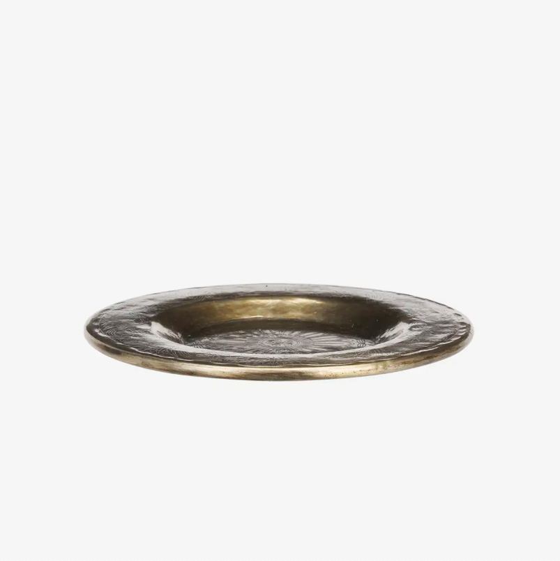 Embossed Aluminium Brass Tray