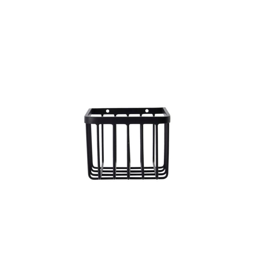 Small Black Bathroom Basket - Design Vintage