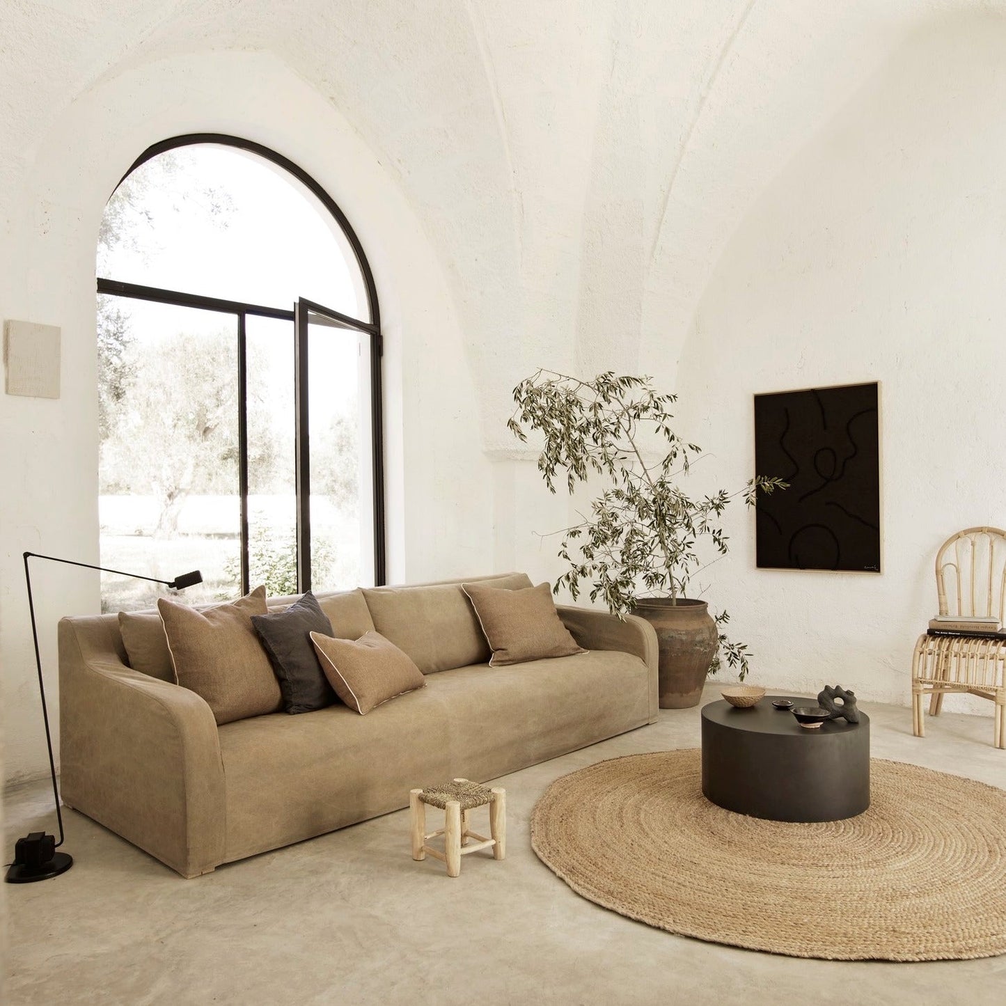 Curve Linen Sofa Collection - Design Vintage