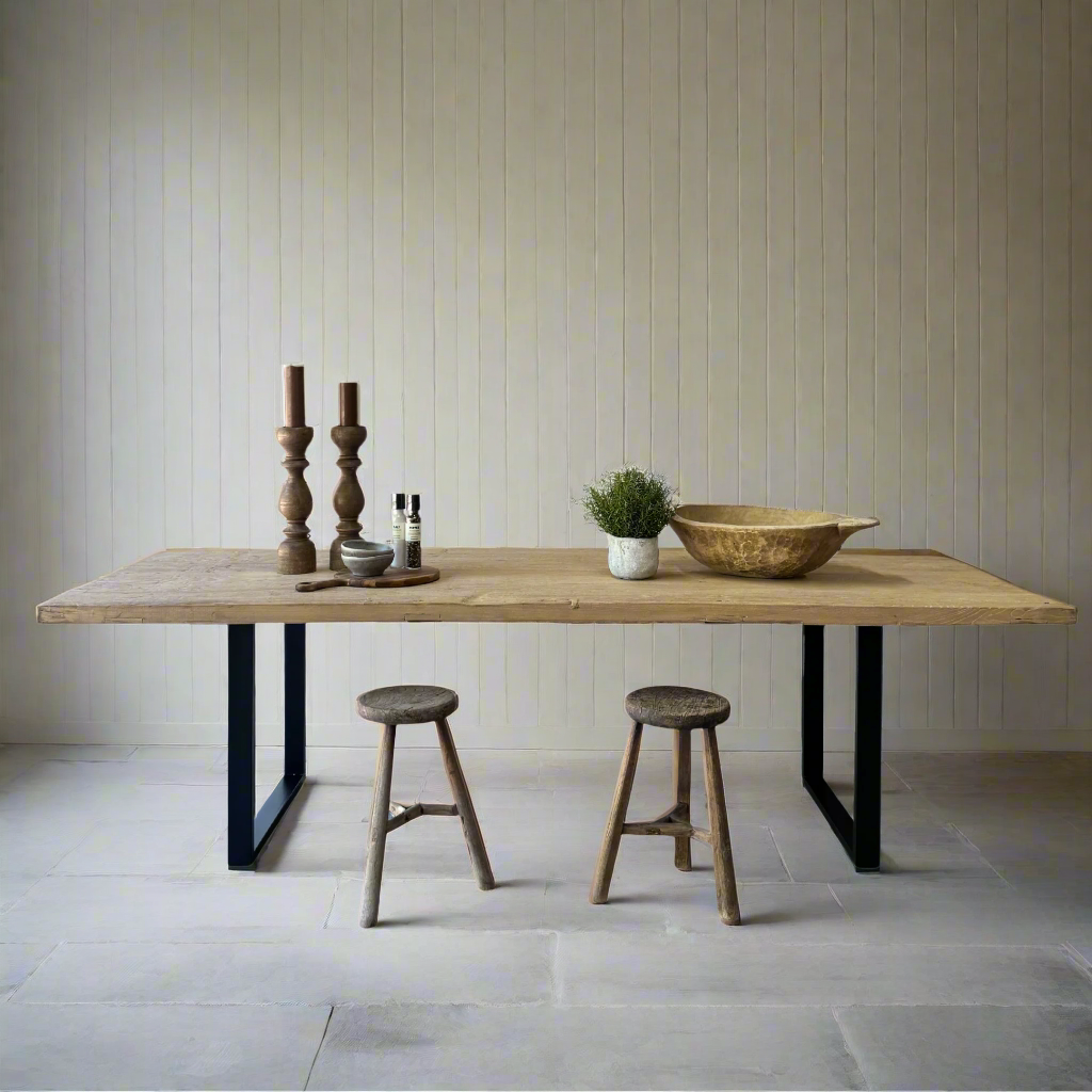 Vintage Elm Dining Table
