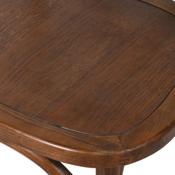 Cross Back Elm Dining Chair - Design Vintage