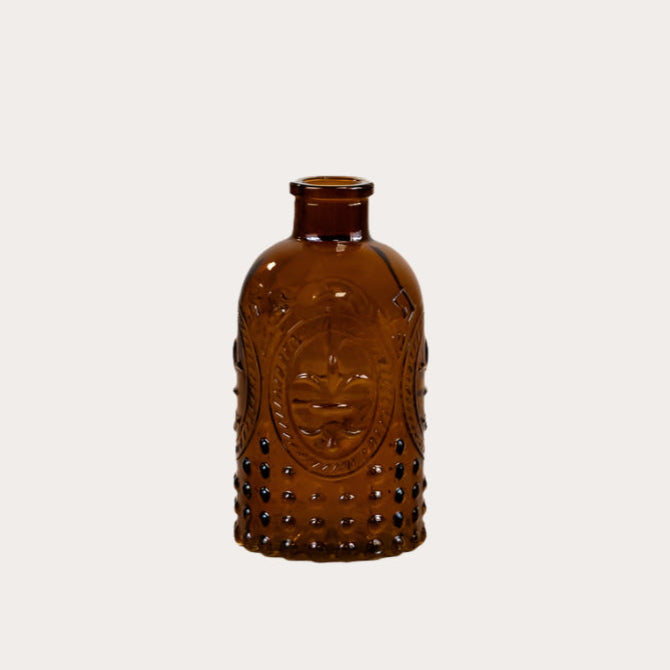 Amber Fleur De Lis Vase