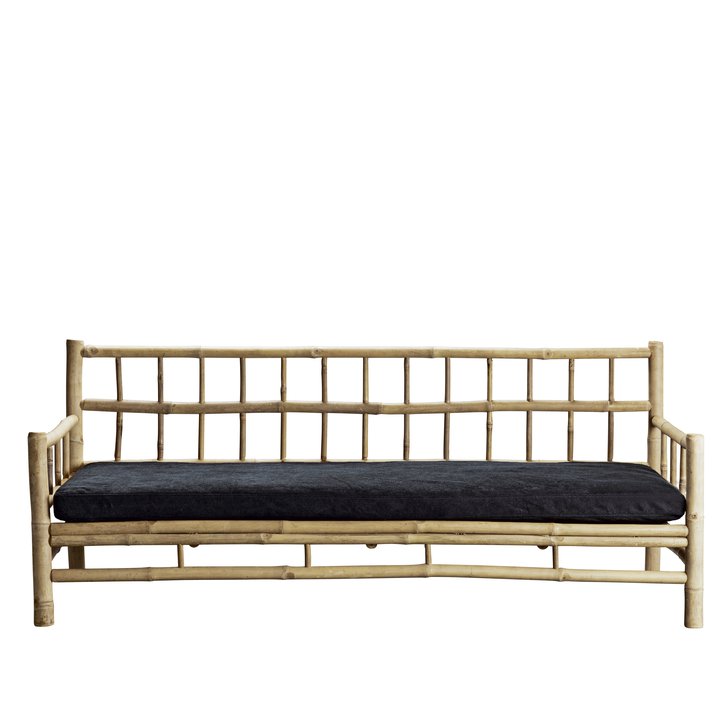 Ella Bamboo Sofa With Cushion - Design Vintage
