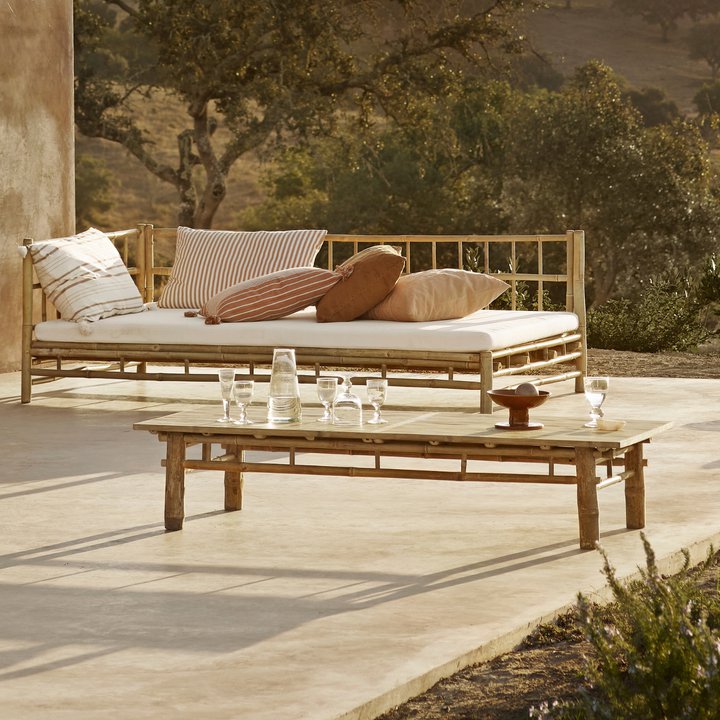 Bamboo Day Bed Left Sided - Design Vintage