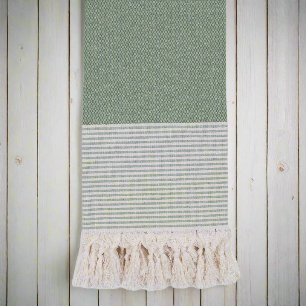 Amalfi Olive Hammam Towel - Design Vintage