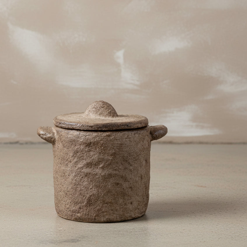 Stone Storage Jar - Design Vintage