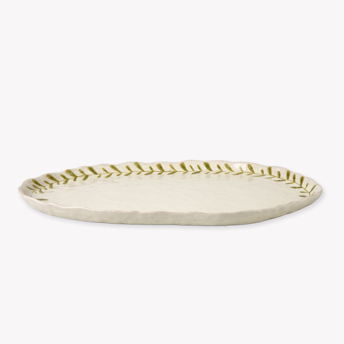 Olive Leaf Serving Platter - Design Vintage