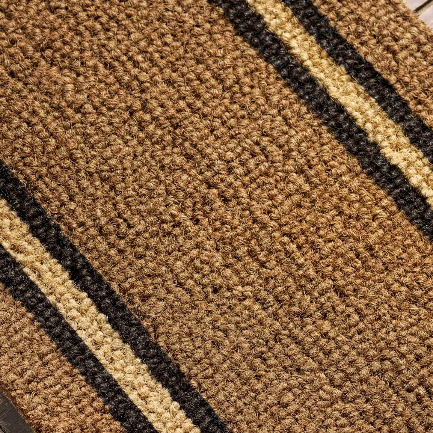 Striped Coir Doormat - Design Vintage