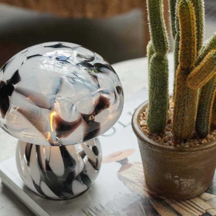 Marbled Glass Cordless Lamp - Design Vintage