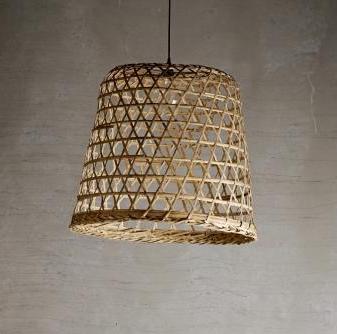 Woven Basket Lampshade - Design Vintage