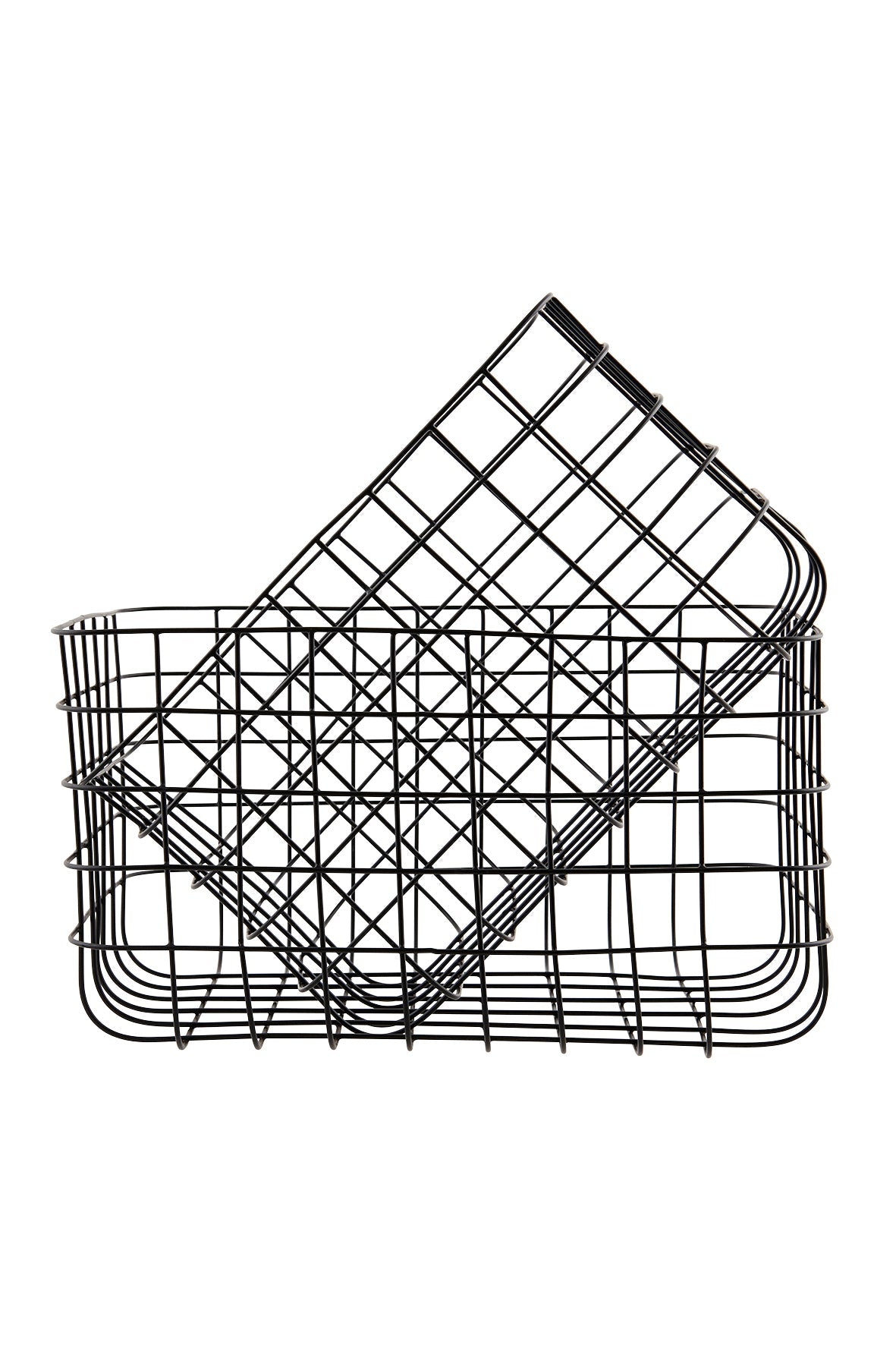 Set of Simple Wire Baskets - Design Vintage