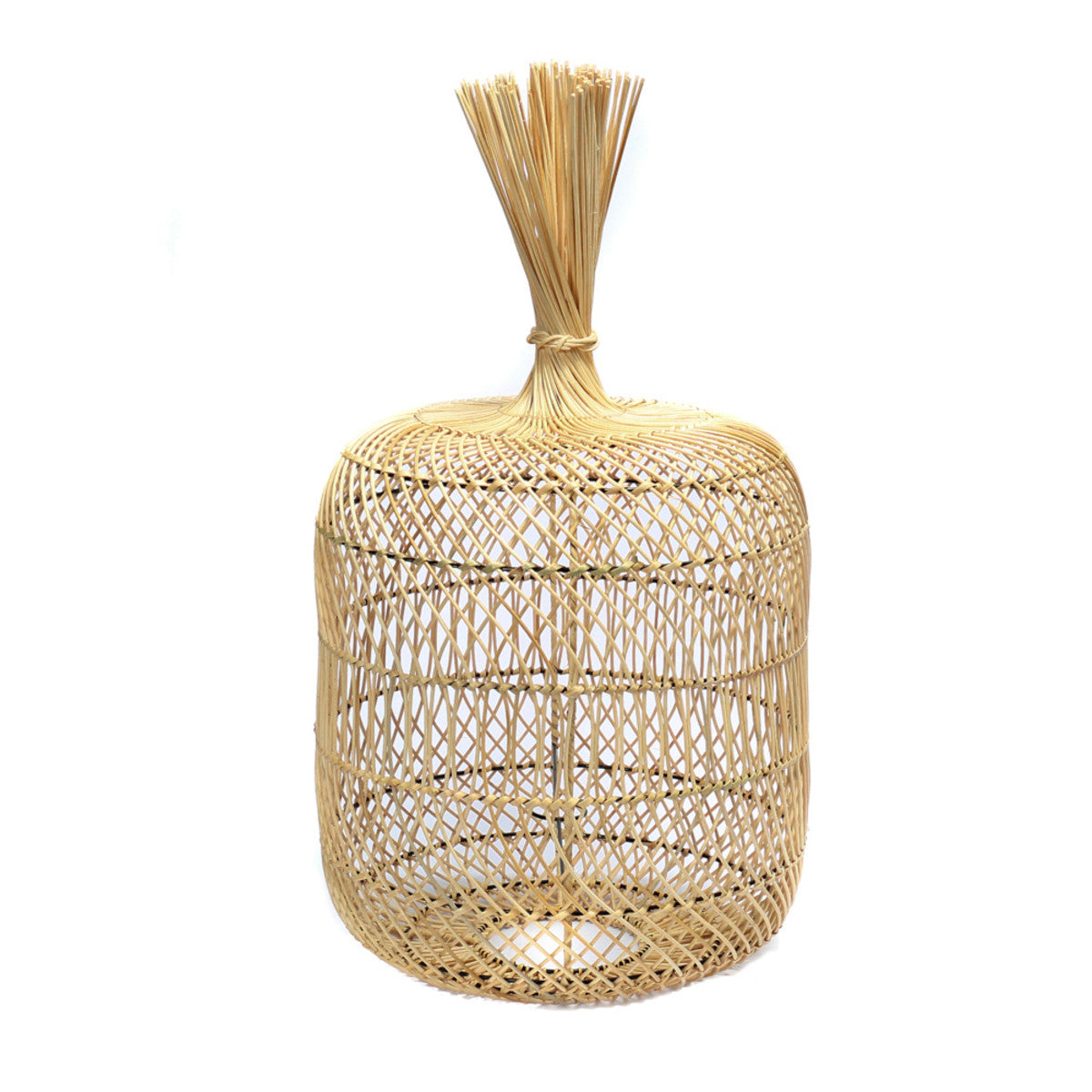 Rattan Dumpling Floor Lamp - Design Vintage