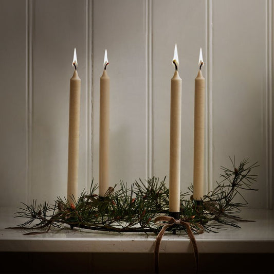 Set of Sand Dinner Candles - Design Vintage