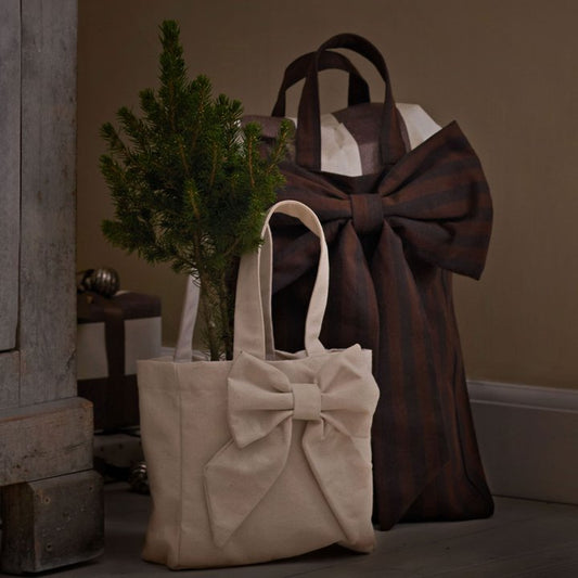 Fabric Bow Gift Bags - Design Vintage