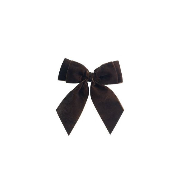 Mocha Velvet Bow