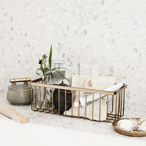 Brushed Brass Basket