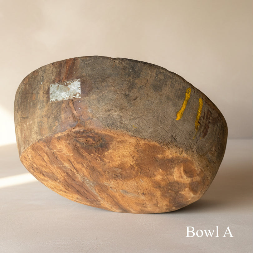 Vintage Wooden Parat Bowl