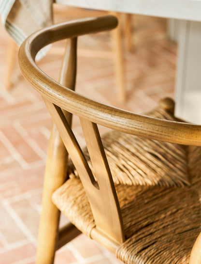 Ash Wishbone Bar Stool - Design Vintage