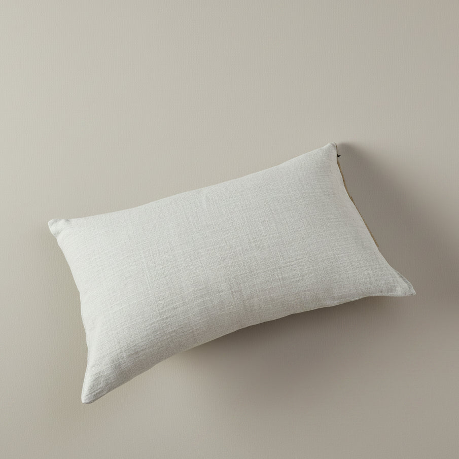 Vintage Plain Linen Bench Cushion