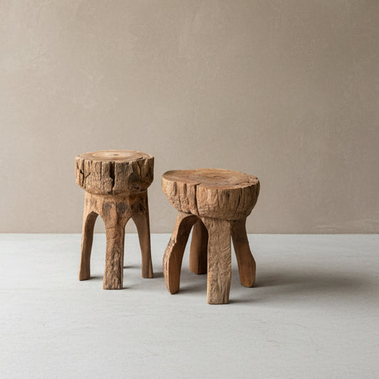 Vintage Tree Trunk Stool