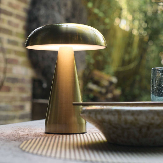 Gold Rechargeable Table Lamp - Design Vintage