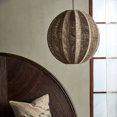 Jute Ball Pendant
