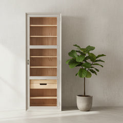 Vala Grey Tall Cabinet