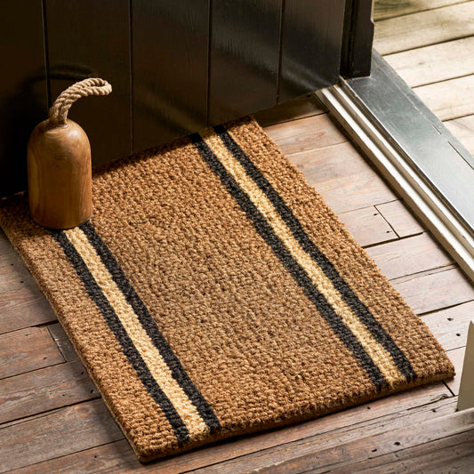 Striped Coir Doormat