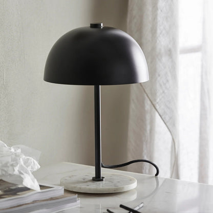 Black + Marble Table Lamp - Design Vintage